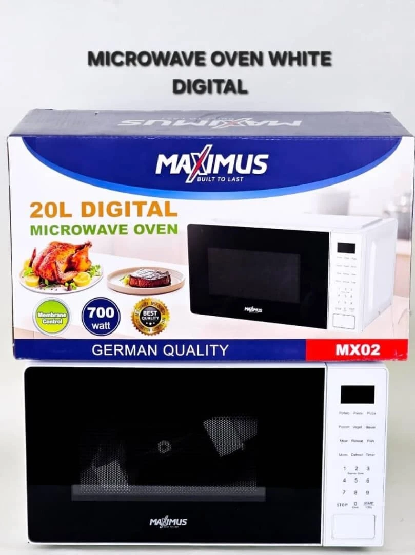 Maximus 20L Digital Microwave Oven, White