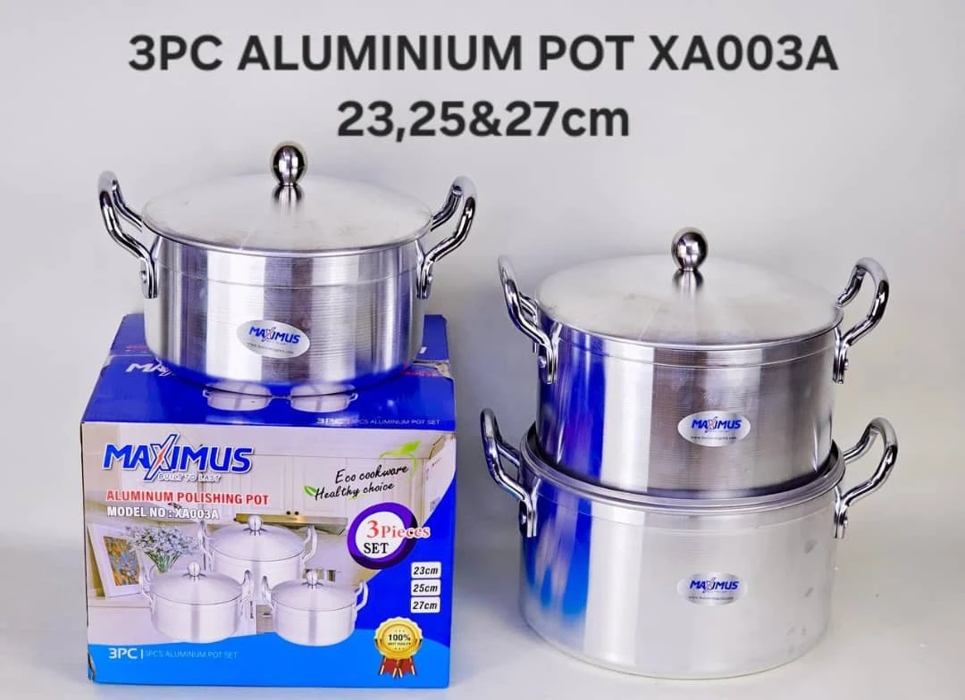 Maximus 3-Piece Aluminium Pot Set